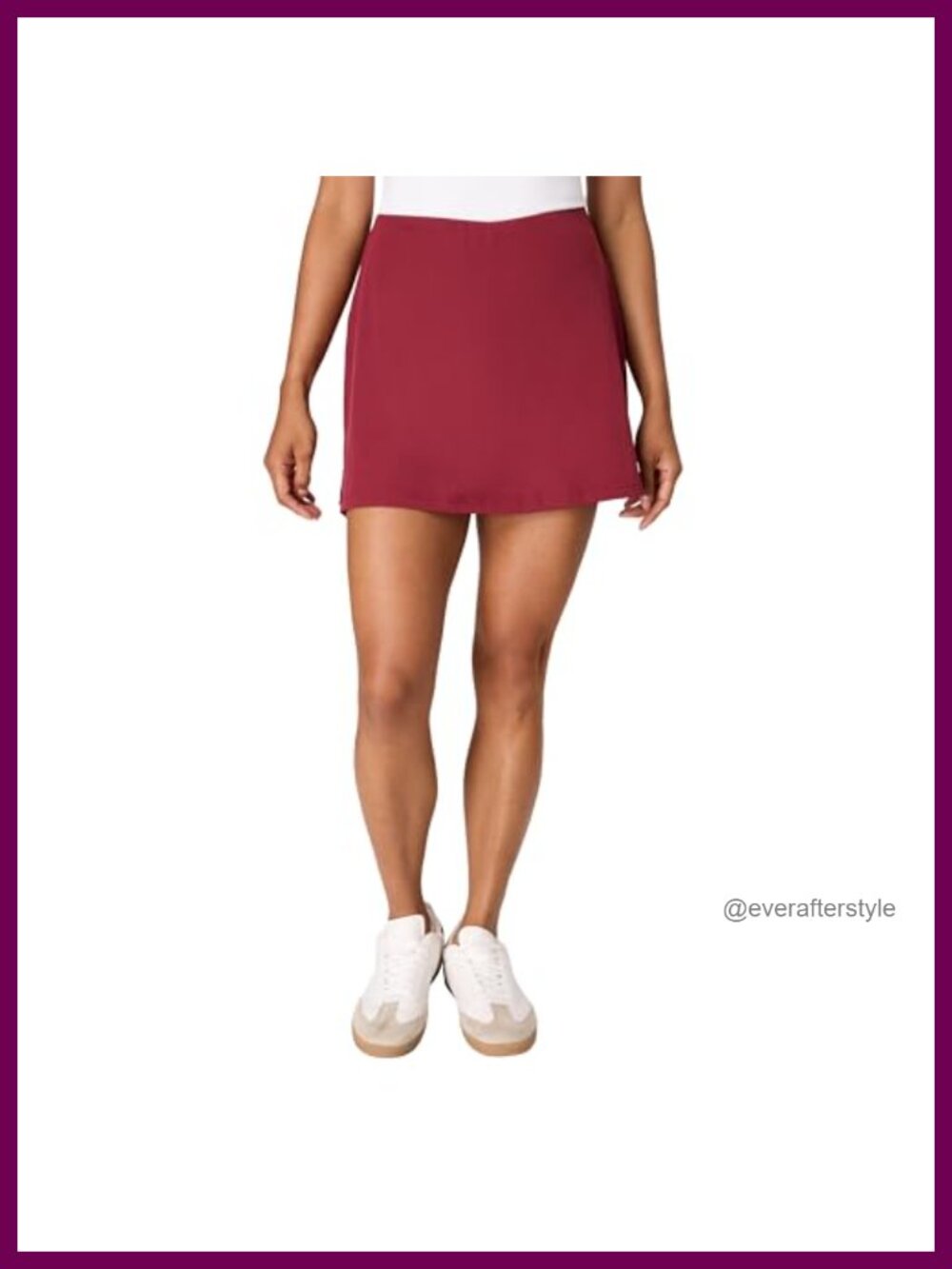 Athletic Skort with Built-in Shorts, High Rise, Moisture Wicking, 4-Way Stretch
